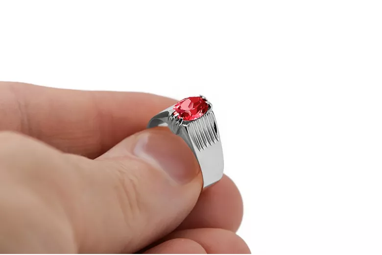 Vintage craft Ring Ruby Sterling silver 925 vrc007s